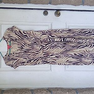 Latina Zebra Dress Tie Back